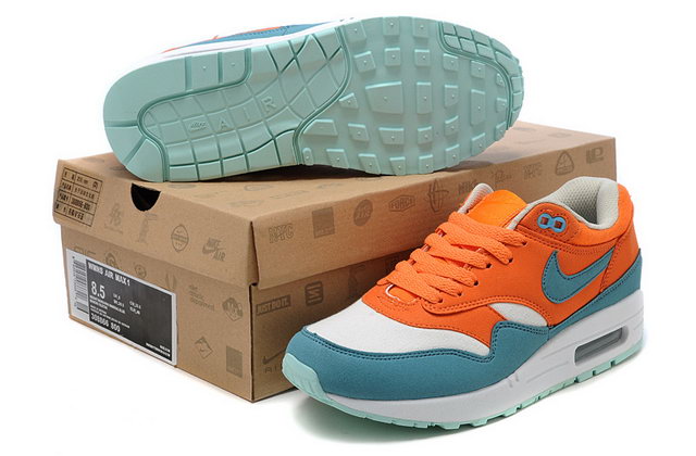 Nike Air Max 87 Shoes Bright Mandarin Mineral Blue